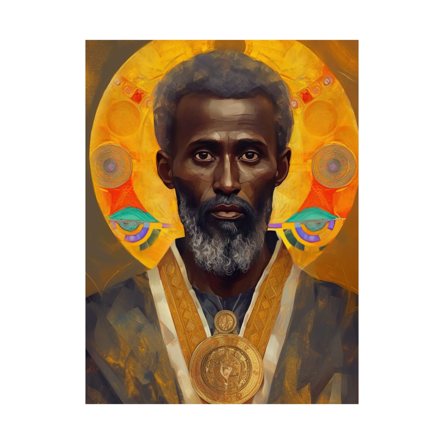 Saint Frumentius - Sanctified Souls Print - Multiple Sizes - Premium Matte Vertical Posters