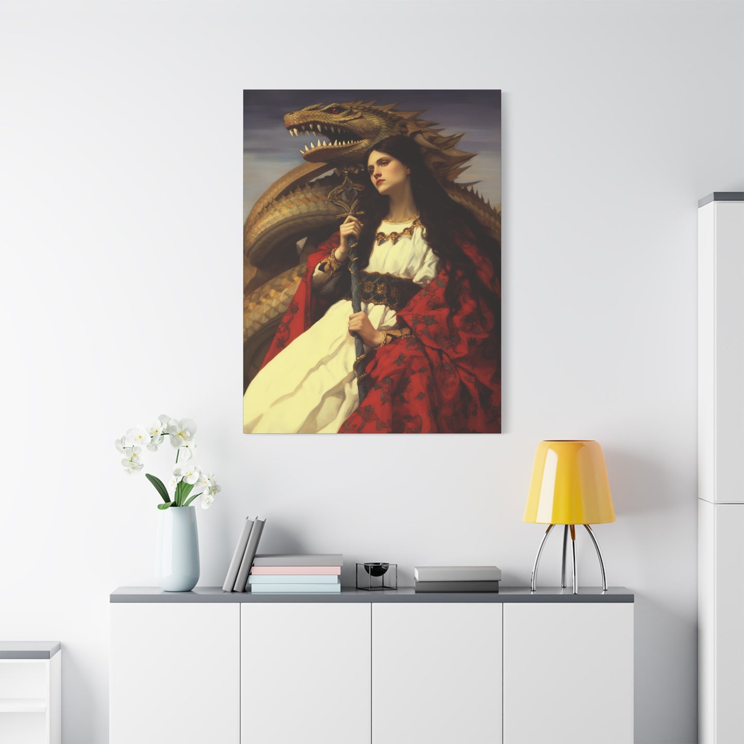 Saint Martha of Bethany Canvas Print - Multiple Sizes - Catholic Home art - Museum Wrapped Canvas - Sanctified Souls Print