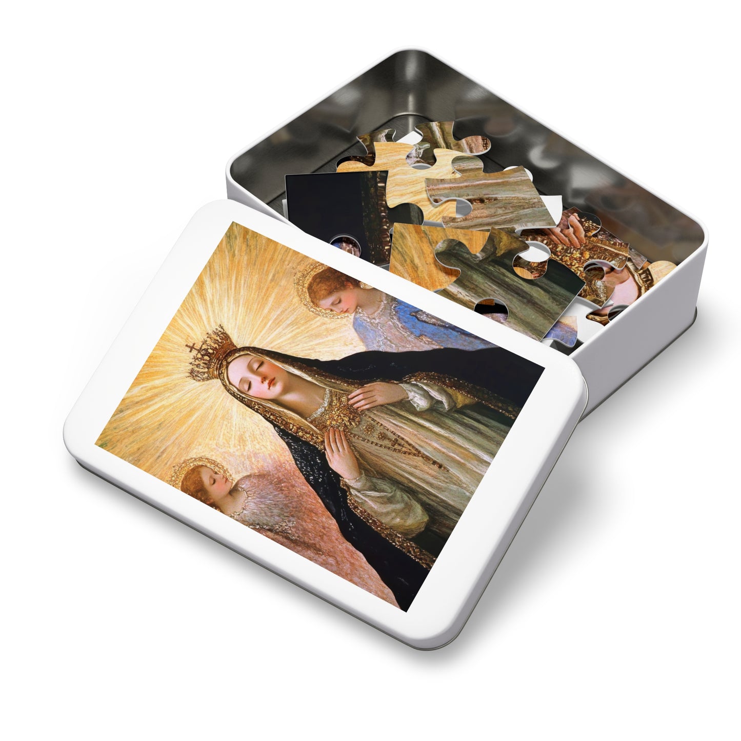 Divine Majesty : The Crowning of the Queen of Heaven - Puzzle and Keepsake Tin - Religious (30, 110, 252, 500,1000) - Religious Puzzle
