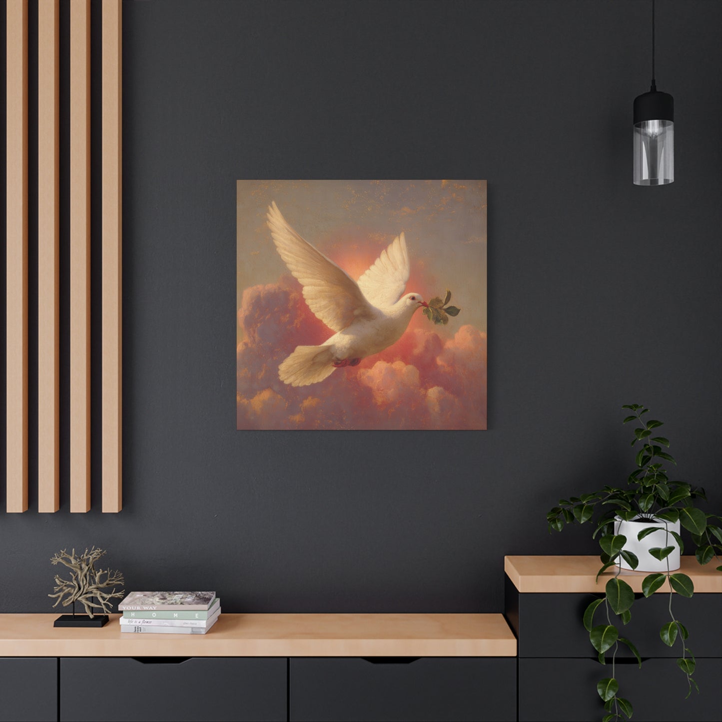 The Spirit Who Restored the Horizon - Holy Spirit - The Dove- Gallery Wrapped Canvas - Print - Religious Art for your Home - Catholic