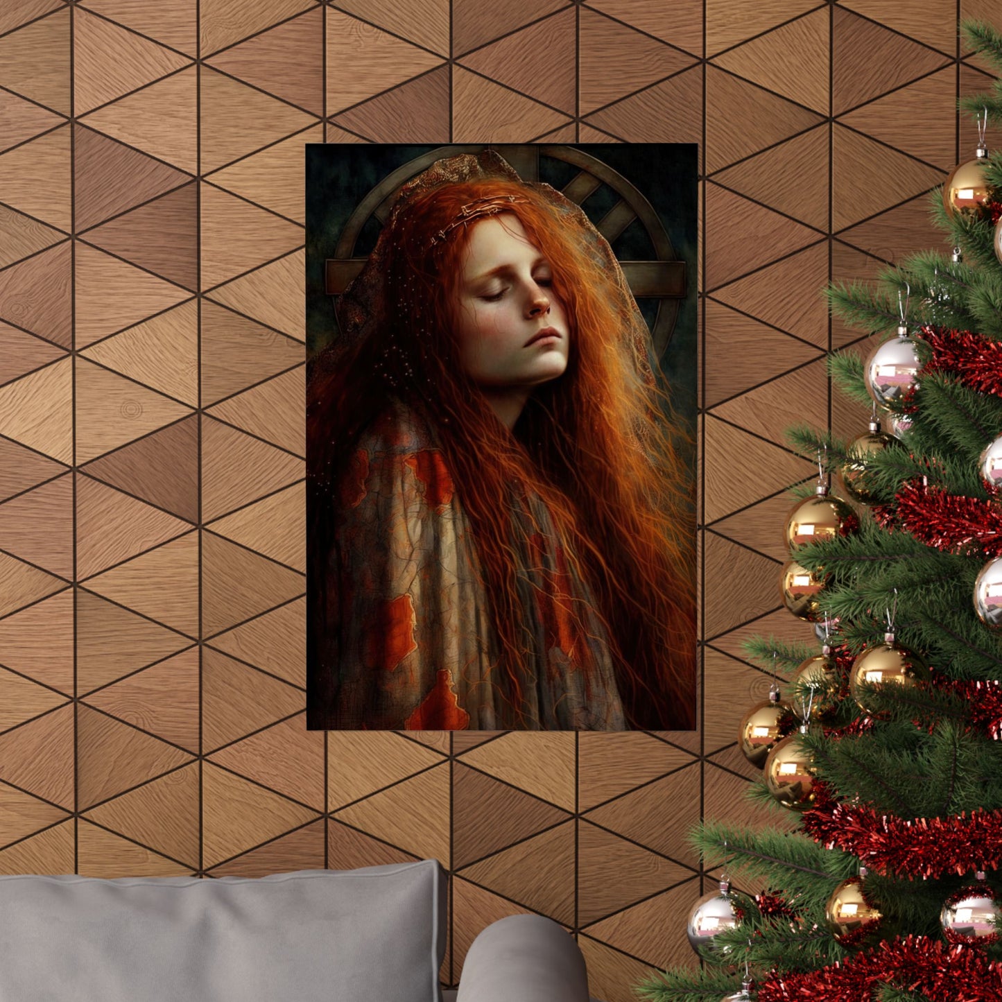 The Penitent Magdalene - Saint Mary Magdalene Print - Sanctified Souls Print - Multiple Sizes - Premium Matte Vertical Posters