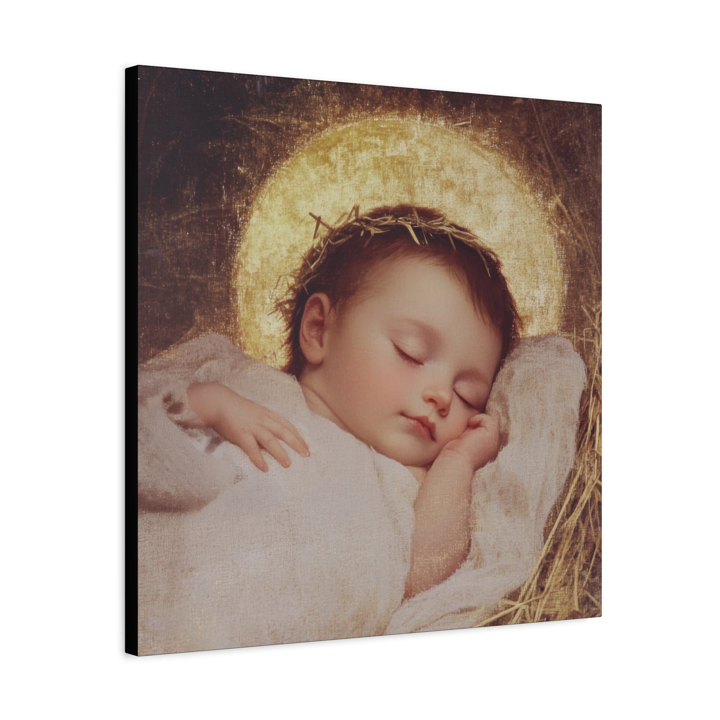 The Christ Child Born Into the Quiet of the World - Gallery Wrapped Canvas - Print - Religious Art for your Home - Catholic Art Print
