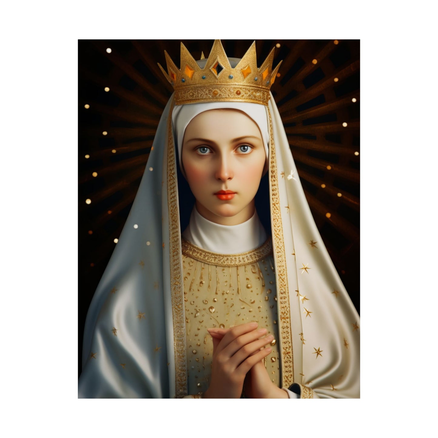 Saint Kinga of Poland - Sanctified Souls Print - Multiple Sizes - Premium Matte Vertical Posters - Catholic Religious Art for the home