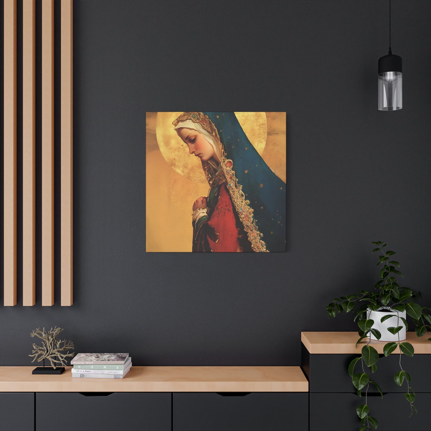 Our Lady of Mercy / Our Lady of Ransom - Multiple Sizes - Catholic Home art - Museum Wrapped Canvas - Sanctified Souls Print - Mother Mary