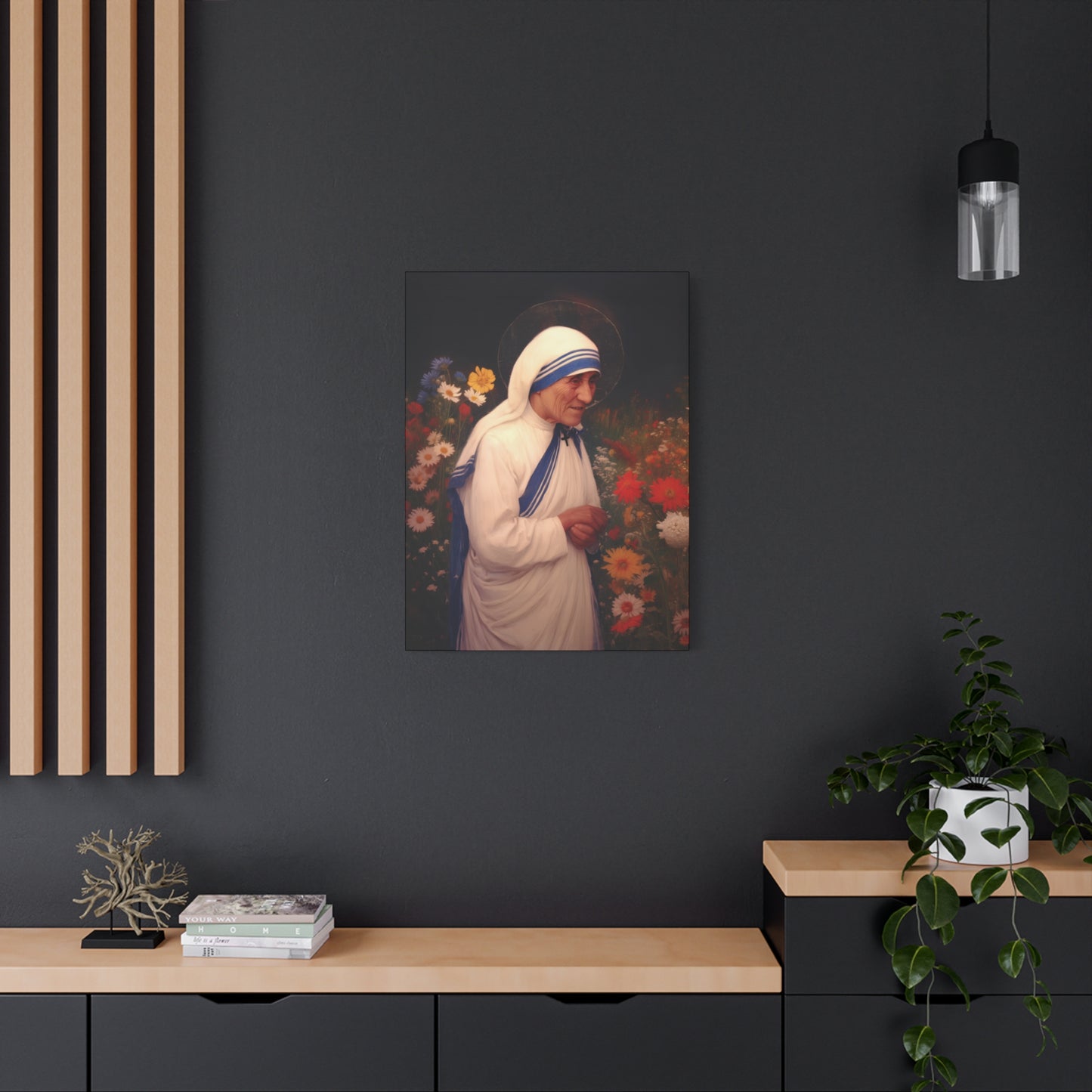 Copy of Saint Teresa of Calcutta -  Museum Wrapped Canvas - Sanctified Souls Print - Religious Art for your Home - Catholic Patron Saint Art