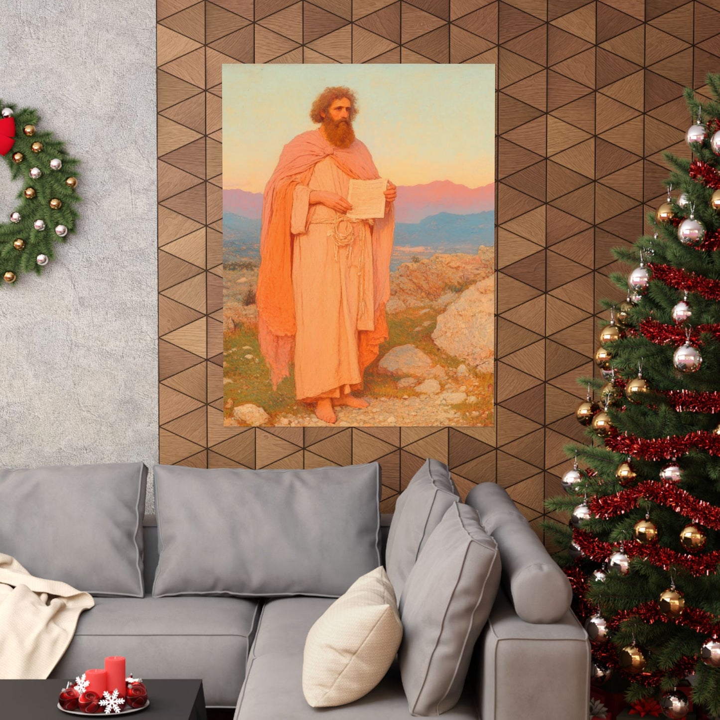 Obadiah - Keeper of the Lord's Warning and Mercy - Sanctified Souls Print - Multiple Sizes - Premium Matte Vertical Posters