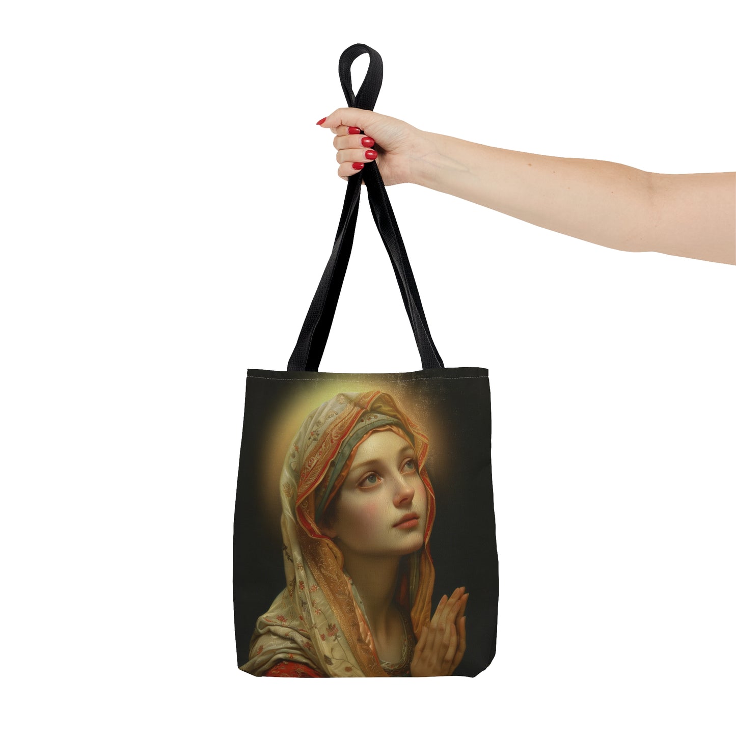 Saint Regina Tote Bag - Large Medium Small Faith Art Bag - Catholic Faith Purse - Religious - Reusable Grocery Bag - Prayer Bag - Bible Bag