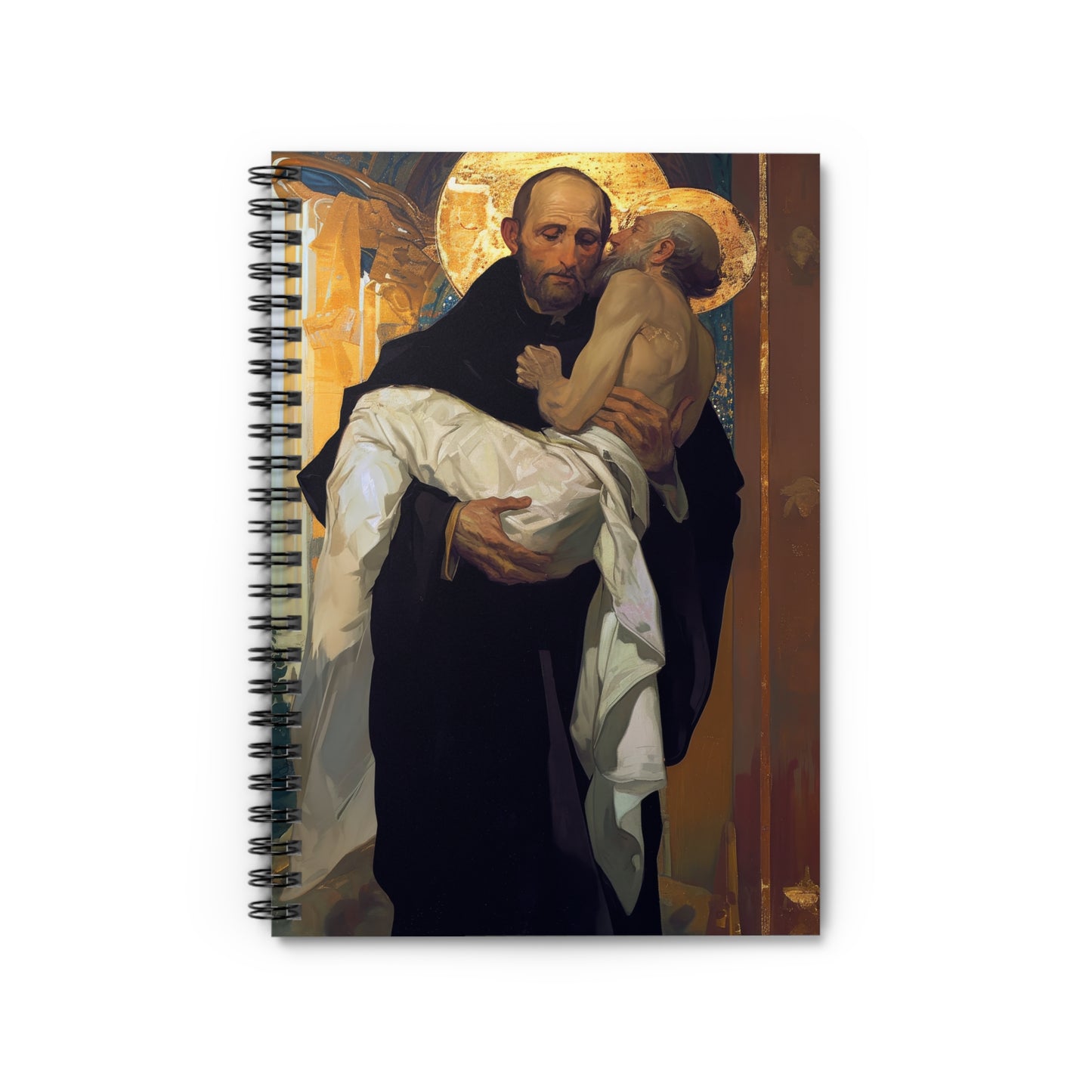 Saint John of God - Sanctified Souls Art - Religious - Spiral Notebook - Ruled Line - Catholic Religious art present gift