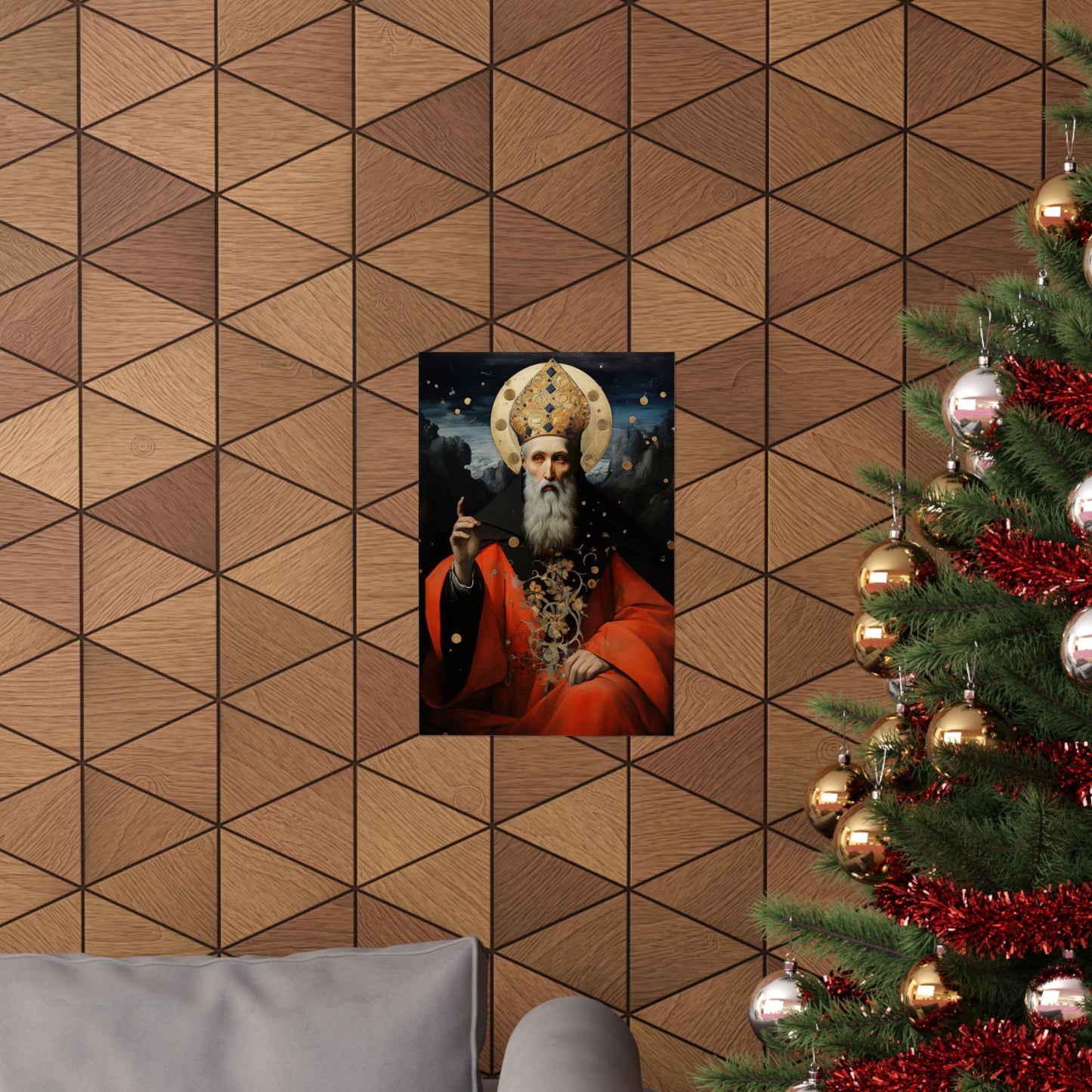 Saint Augustine of Hippo - Sanctified Souls Print - Multiple Sizes - Premium Matte Vertical Posters
