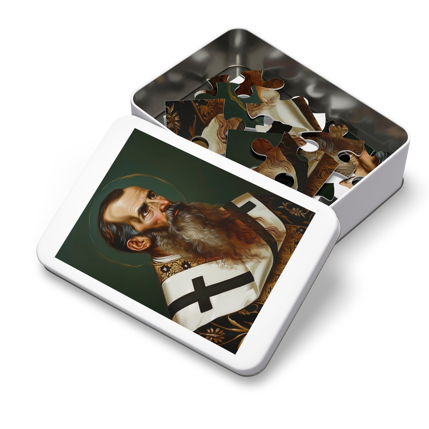Saint Basil the Great - Puzzle and Keepsake Tin - Religious Jigsaw Puzzle (30, 110, 252, 500,1000-Piece) - Religious Puzzle
