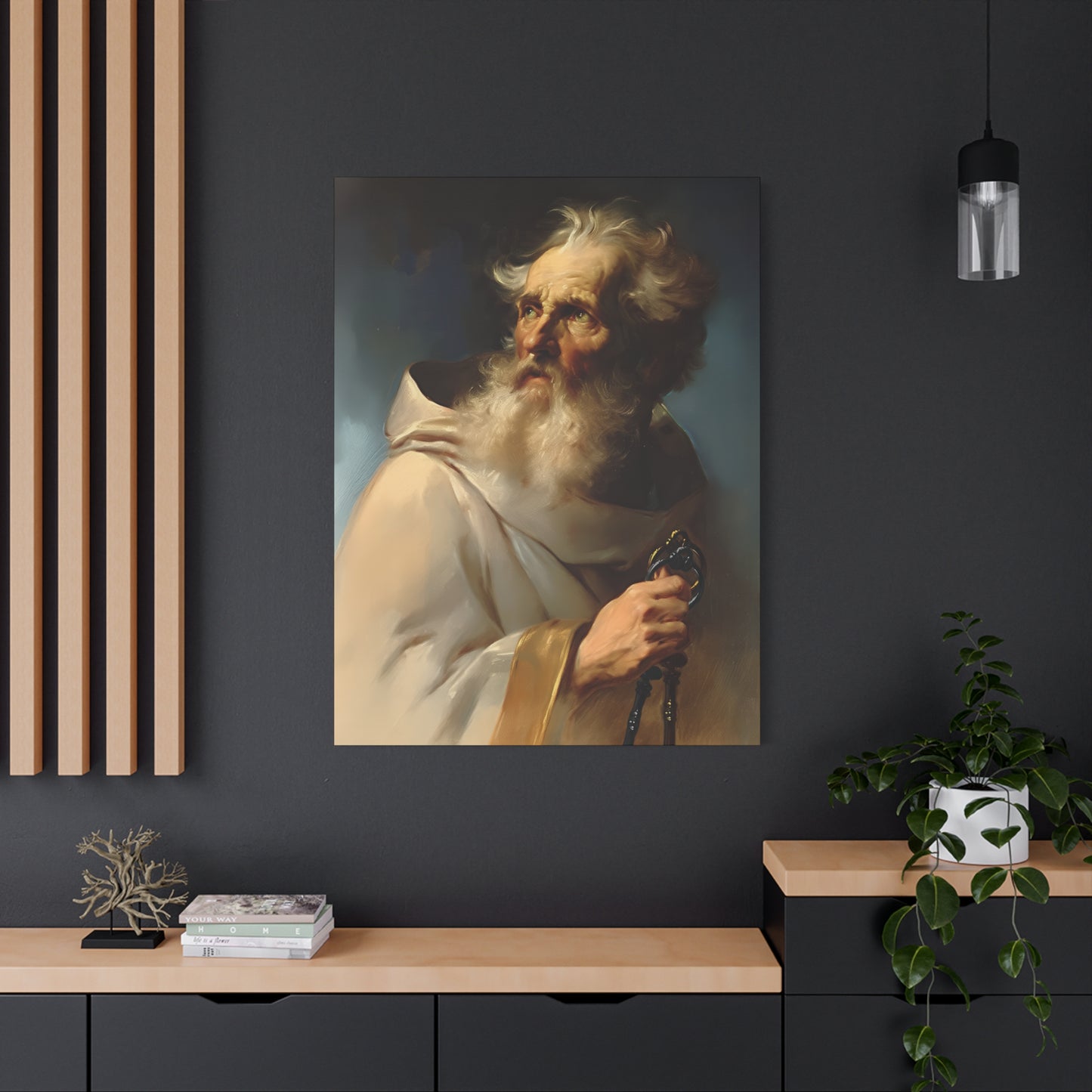Saint Peter the Apostle - Museum Wrapped Canvas - Print - Religious Art for your Home - Christian print - Prayer Room - Catholic