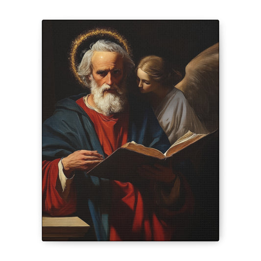 Saint Matthew the Apostle - Gallery Wrapped Canvas - Print - Religious Art for your Home - Catholic
