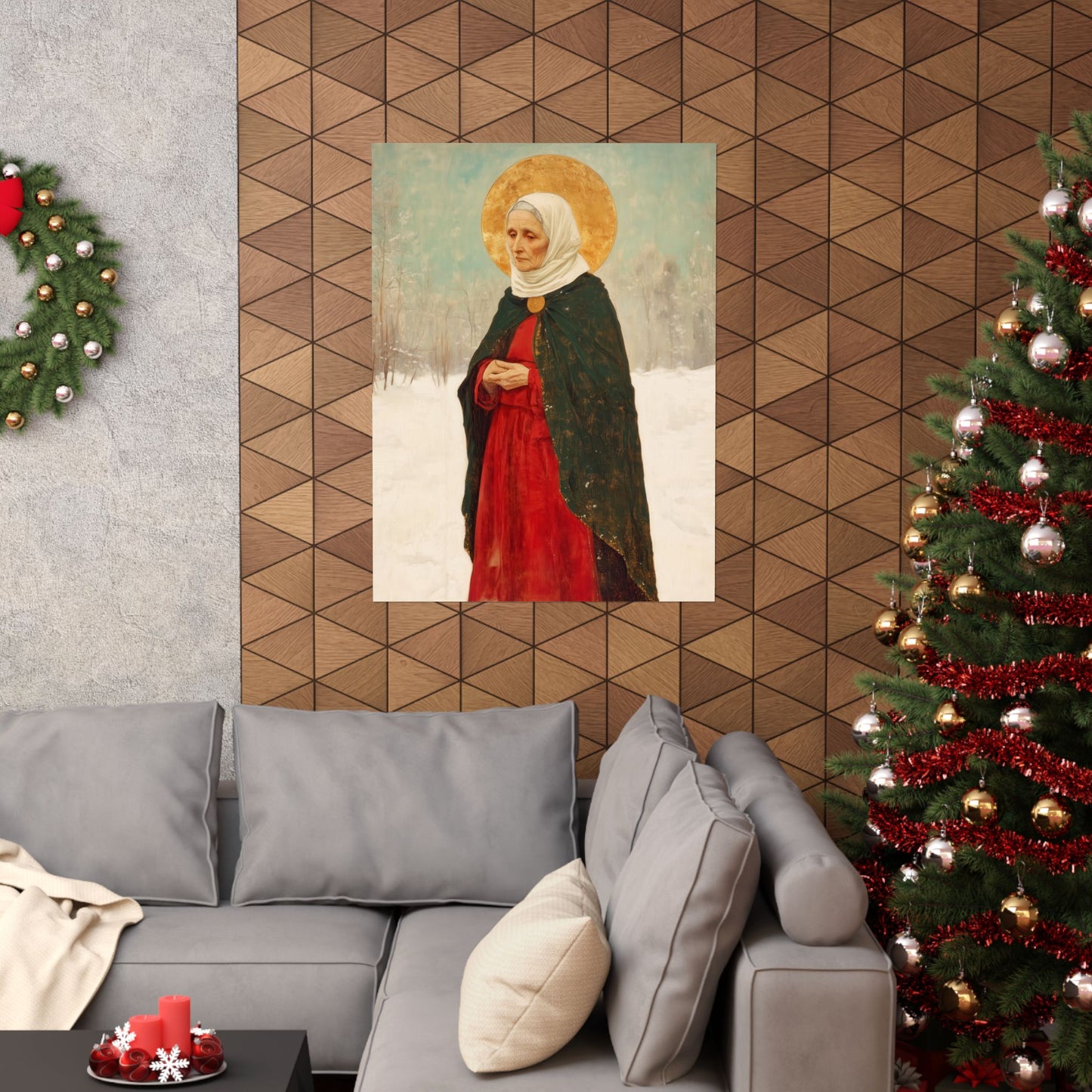 Saint Xenia - Russian Saint Art - Sanctified Souls Print - Multiple Sizes - Premium Matte Vertical Posters