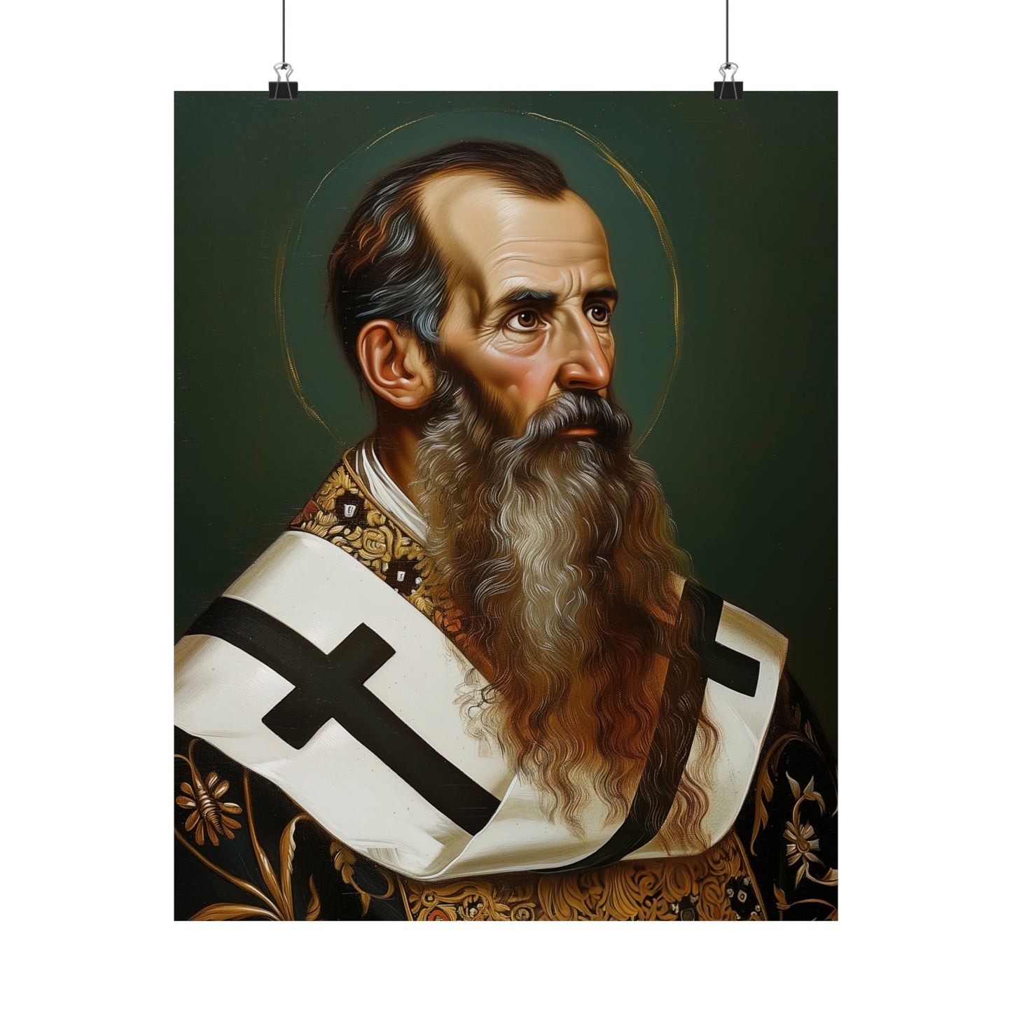 Saint Basil the Great  - Sanctified Souls Print - Multiple Sizes - Premium Matte Vertical Posters