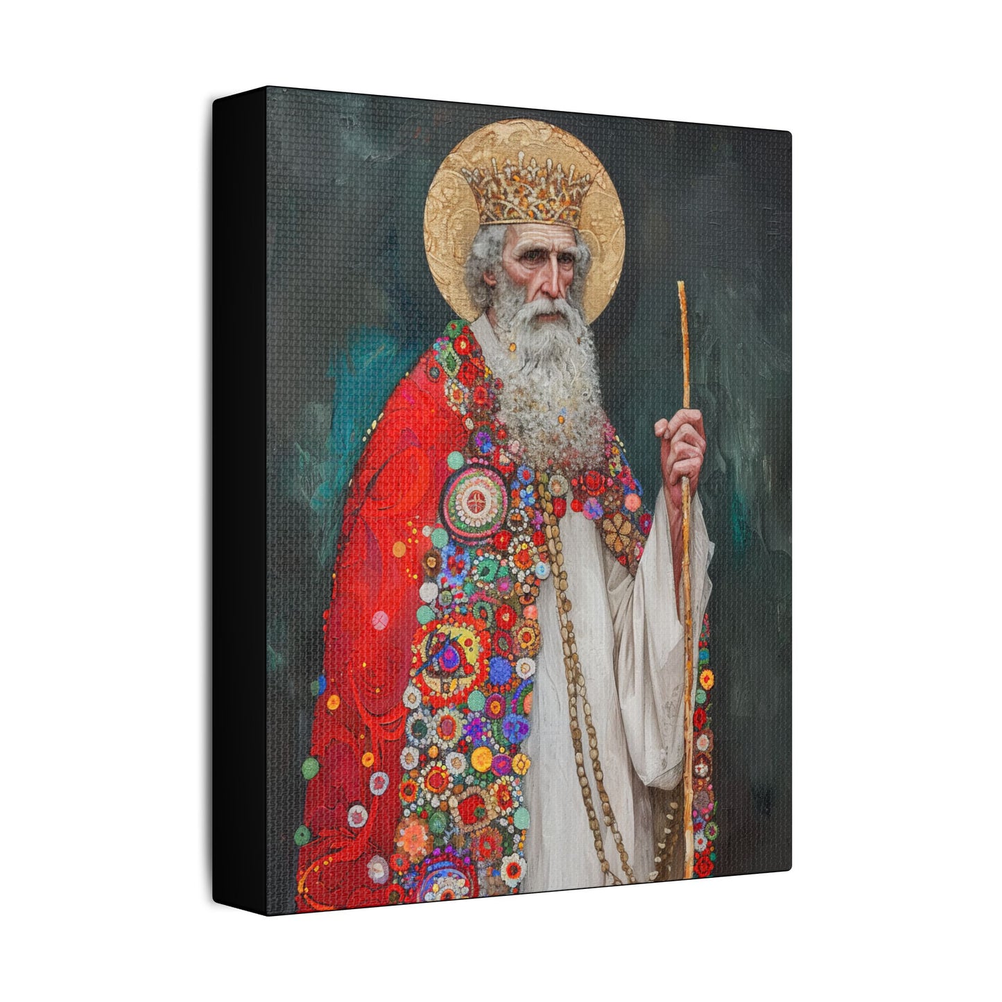 Saint Richard the Pilgrim / Richard of Wessex - Museum Wrapped Canvas - Sanctified Souls Print - Religious Art for your Home