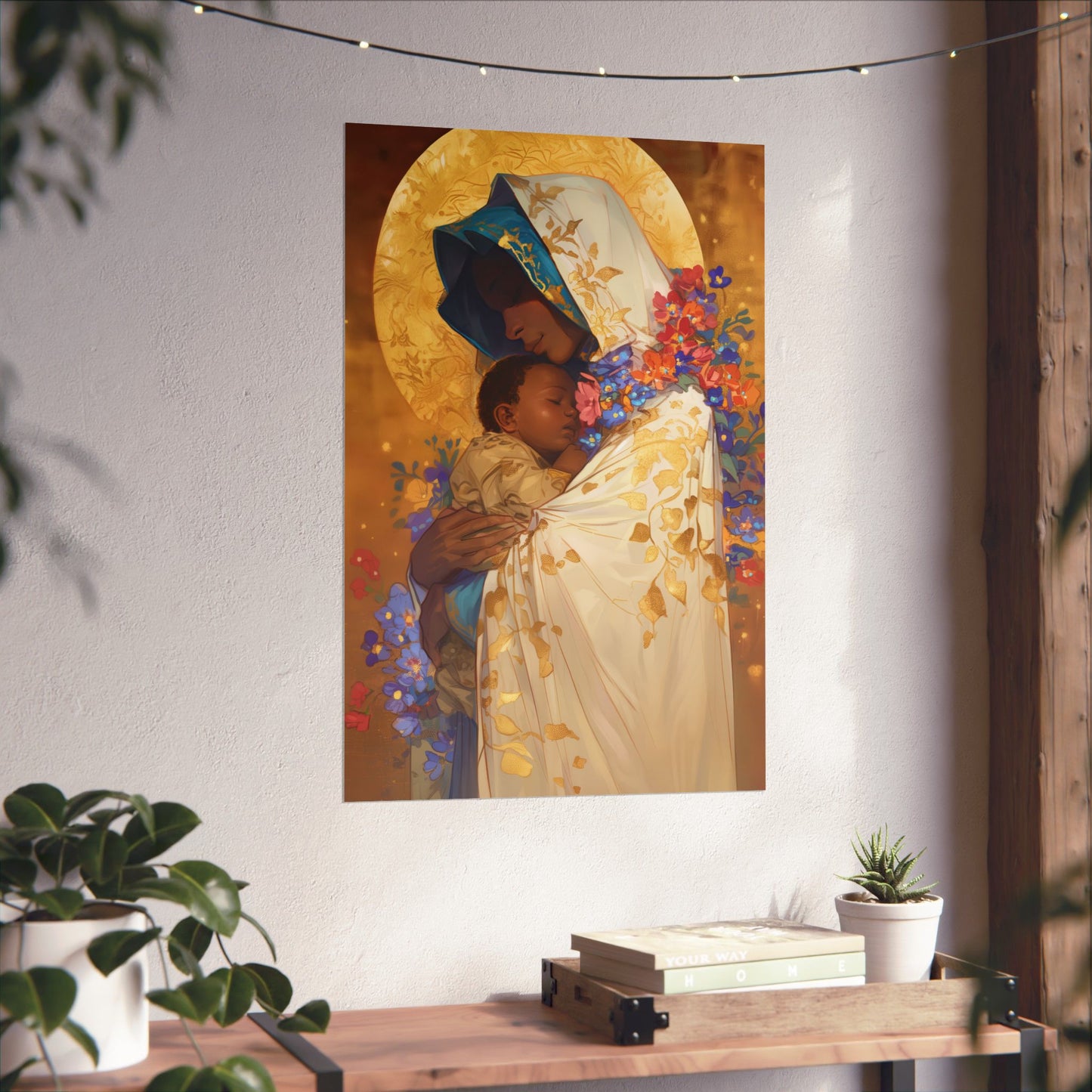 Divine Radiance- Our Lady of Kibeho's Blessing - Sanctified Souls Print - Multiple Sizes - Premium Posters - Catholic Art - Christian