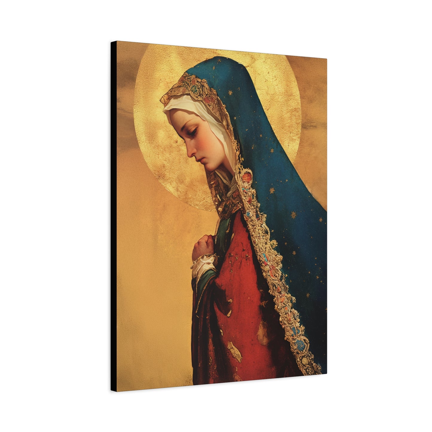 Our Lady of Mercy / Our Lady of Ransom - Multiple Sizes - Catholic Home art - Museum Wrapped Canvas - Sanctified Souls Print - Mother Mary