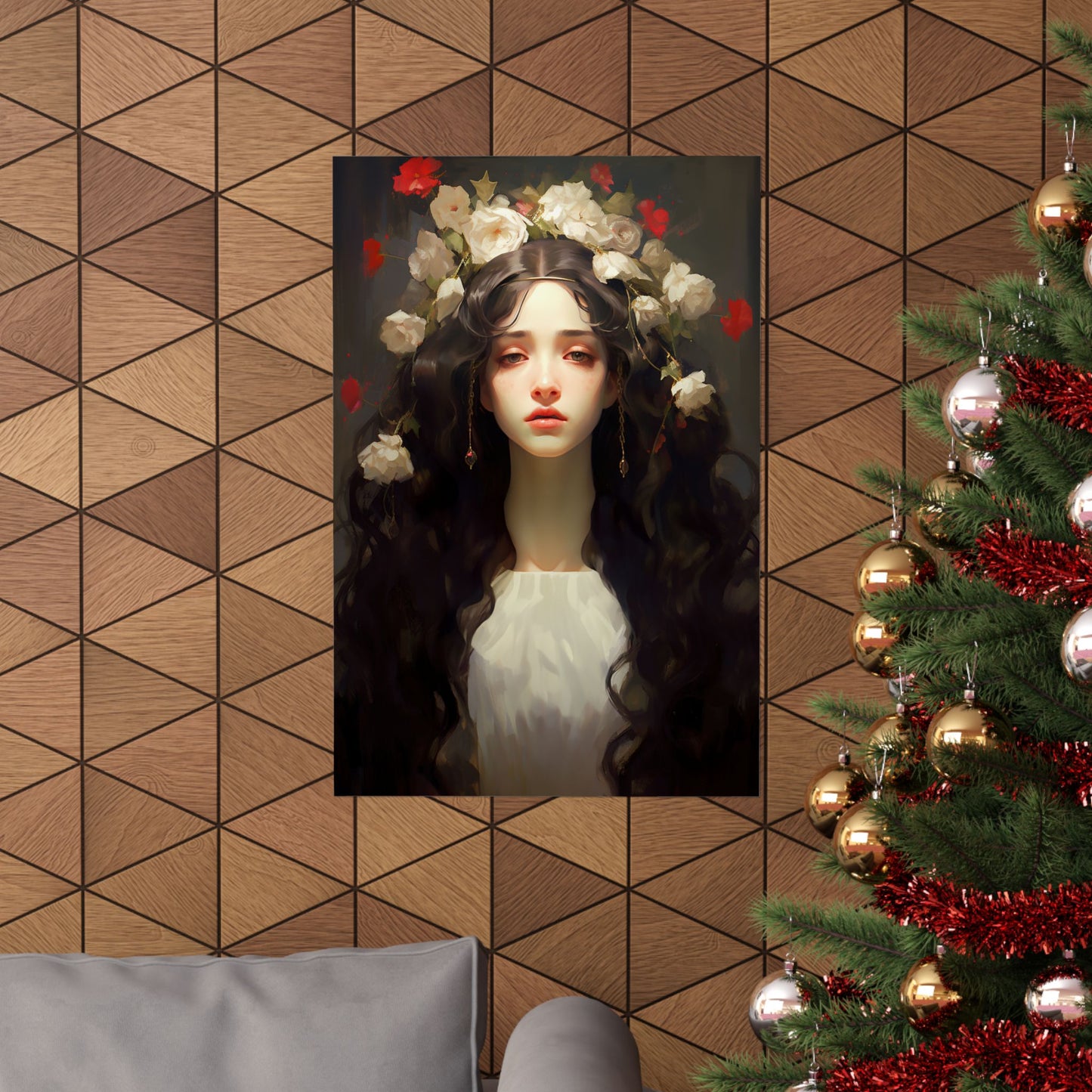 Saint Flora - Sanctified Souls Print - Multiple Sizes - Premium Matte Vertical Posters