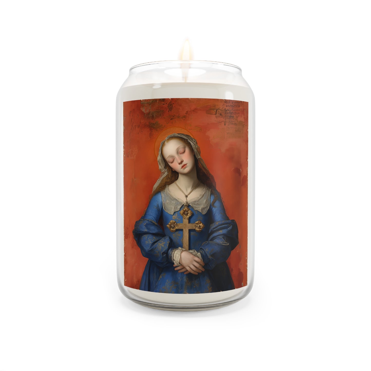 Saint Philomena of San Severino - Scented Prayer Candle, 13.75oz -  Candle - Catholic Art - prayer room Scented Candle - Religious gift