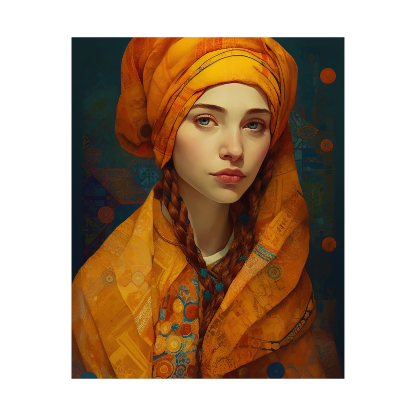 Saint Genevieve - Sanctified Souls Print - Multiple Sizes - Premium Matte Vertical Posters