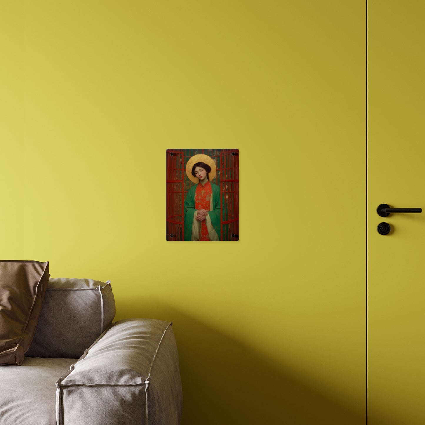 Saint Agnes Tsao Kou Ying  Wall Art Panel - Ready to Hang Acrylic Print - Catholic Saint Art - Patron Saint Print - No Frame needed