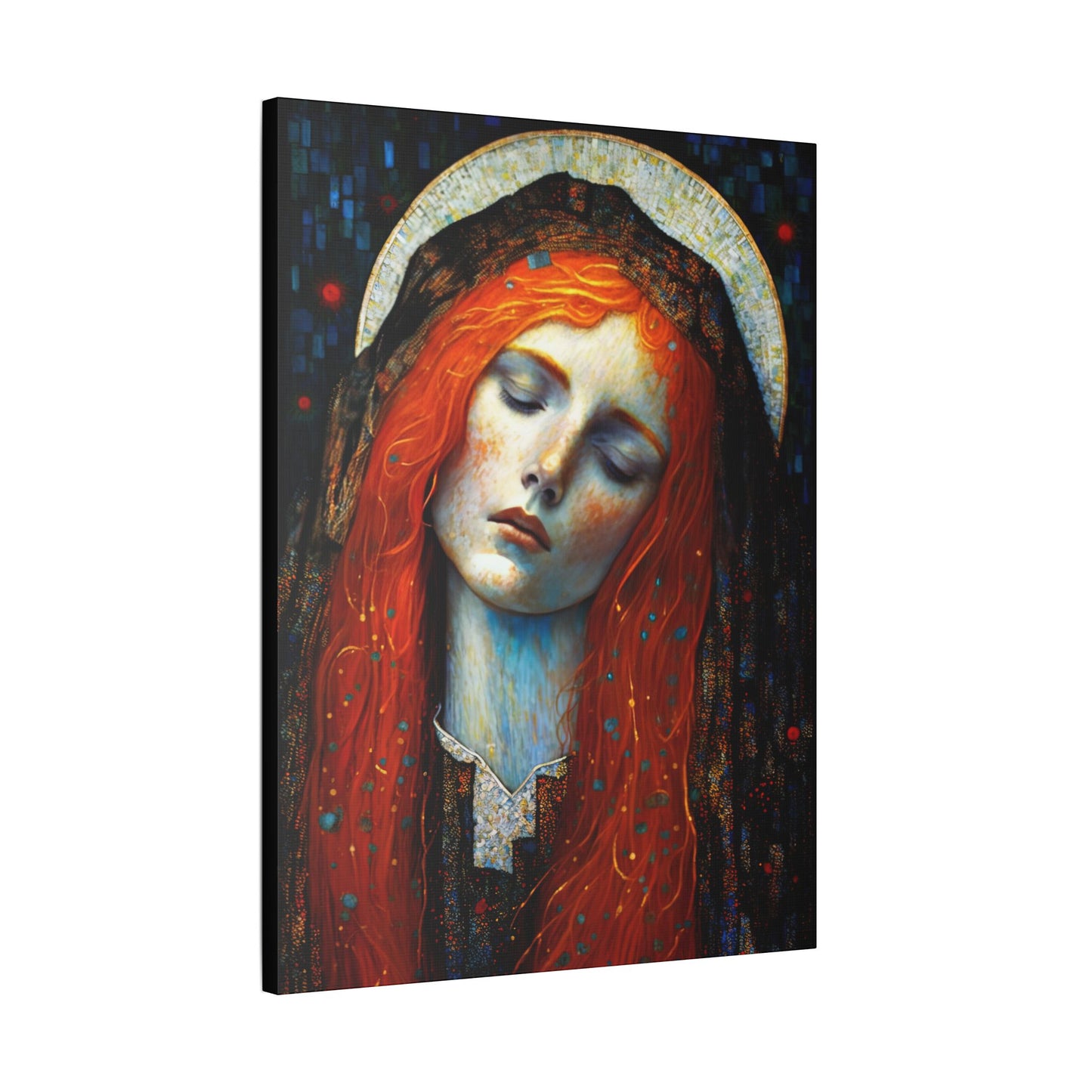 Embracing Grace - Saint Mary Magdalene Canvas Print - Multiple Sizes - Catholic Home art - Museum Wrapped Canvas - Sanctified Souls Print