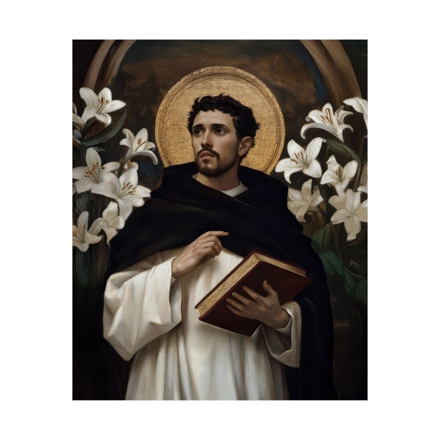 Saint Dominic - Sanctified Souls Print - Multiple Sizes - Premium Posters - Catholic Art - Christian Home Decor Artwork