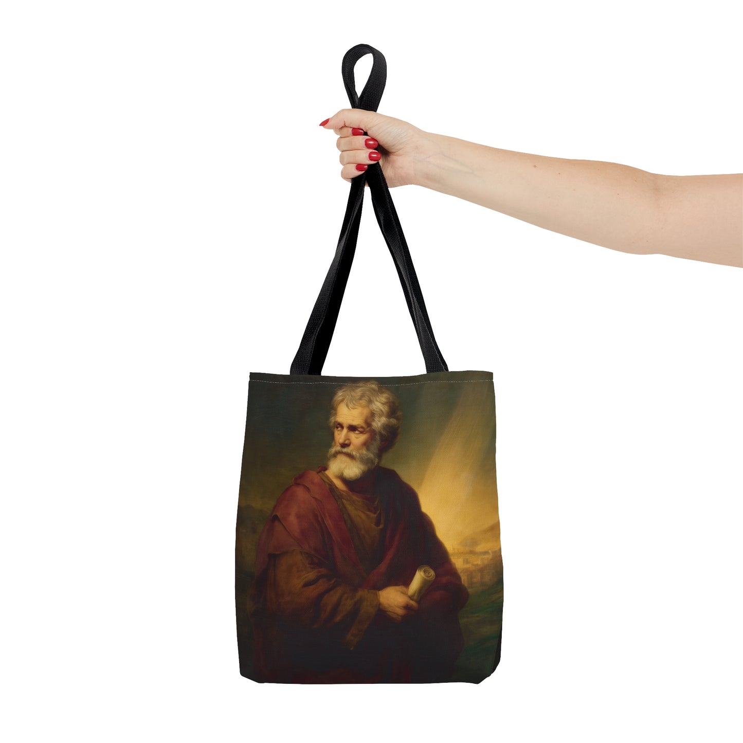 Saint Philip the Apostle Tote Bag - Large Medium Small Faith Art Bag - Bible Study Faith Purse - Double Sided