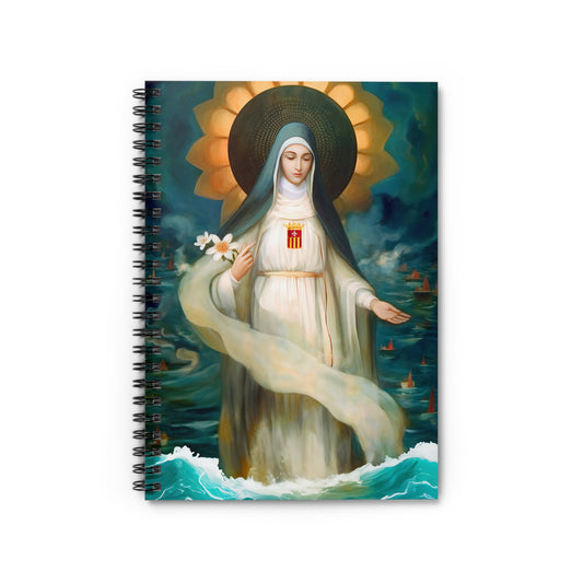 Mary of Cervellon / Saint Maria of Cerevellon Journal - Sanctified Souls Art - Religious Based Notebook - Spiral Notebook - Ruled Line