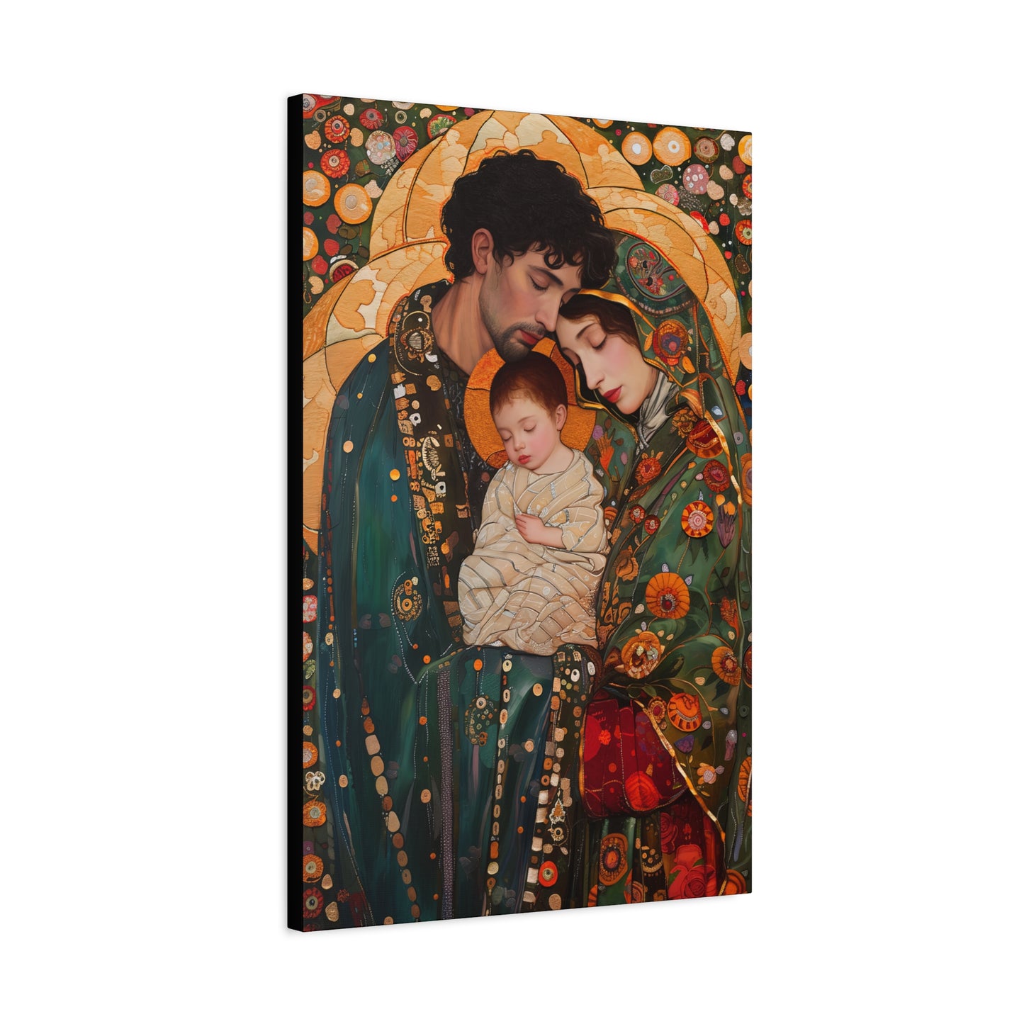 Guiding Light - The Holy Family - Museum Wrapped Canvas - Sanctified Souls Print - Religious Art - Jesus, Mary and Joseph Art