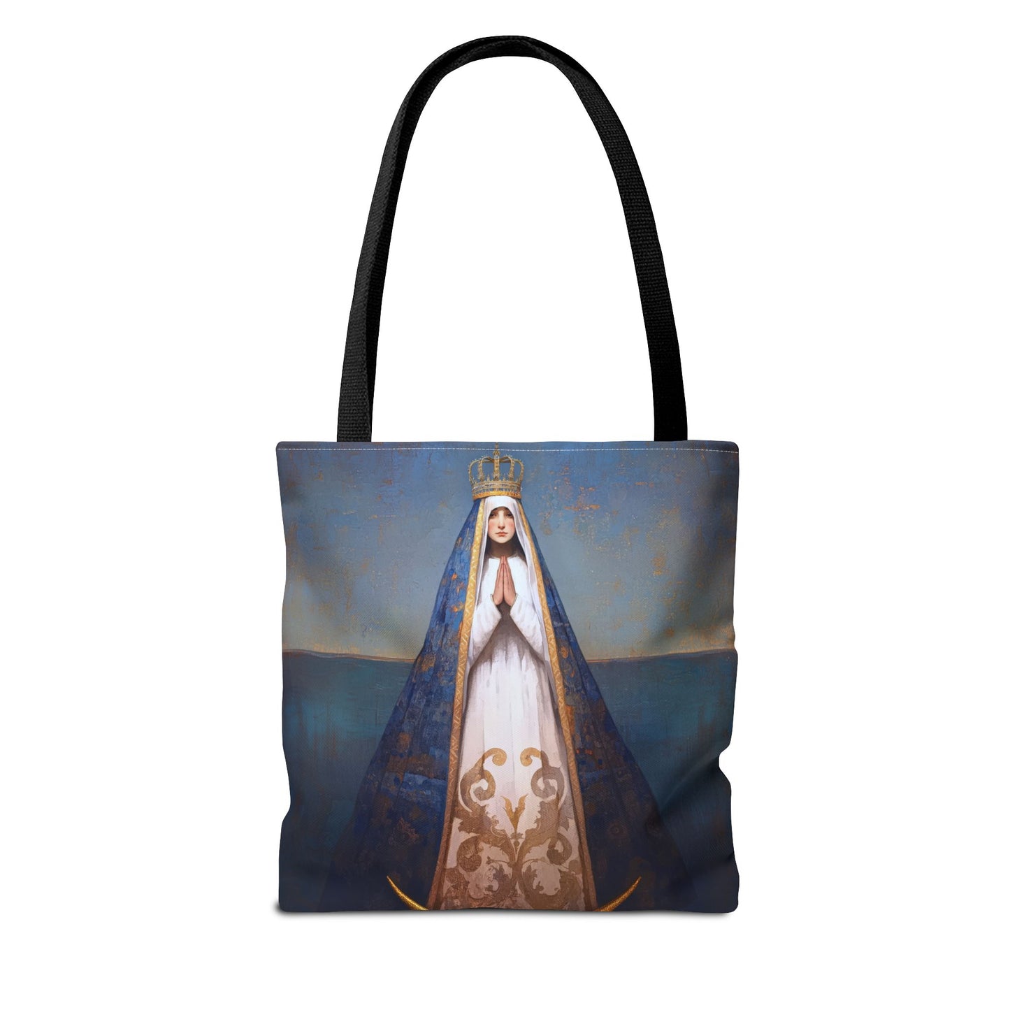 Virgen del Valle - Mother Mary  - Virgin of the Valley - Marian Art - Tote Bag - Large Medium Small Faith Art Bag - Tote Purse