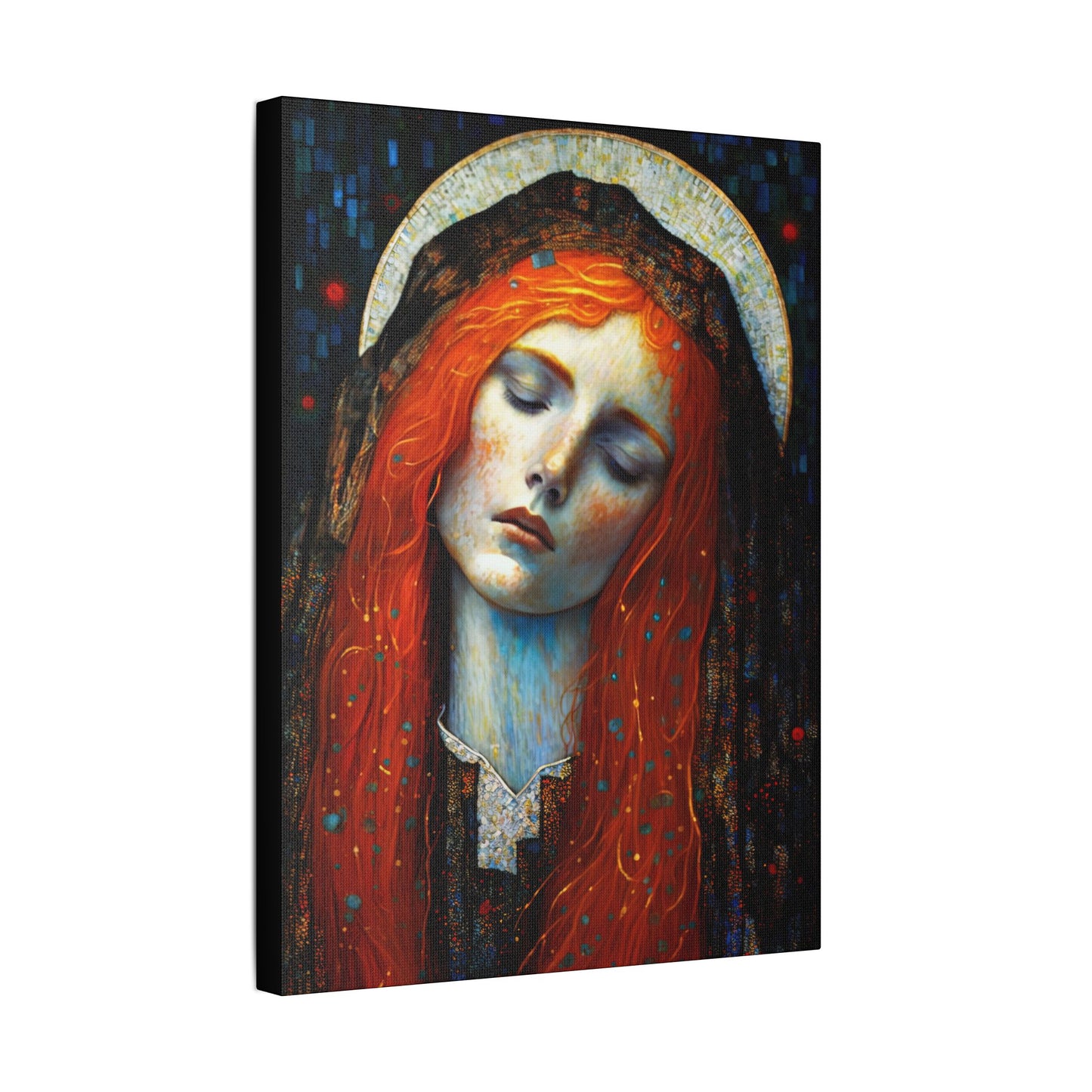 Embracing Grace - Saint Mary Magdalene Canvas Print - Multiple Sizes - Catholic Home art - Museum Wrapped Canvas - Sanctified Souls Print