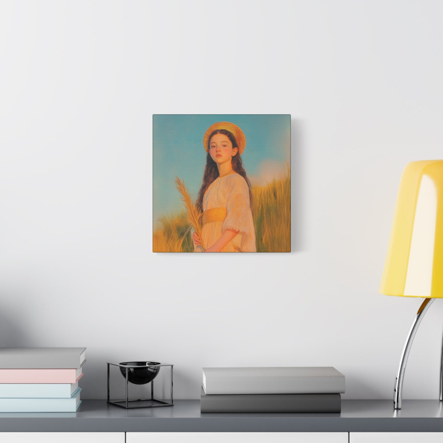 Saint Faith - Multiple Sizes - Catholic Home art - Museum Wrapped Canvas - Sanctified Souls Print - Martyr Saint