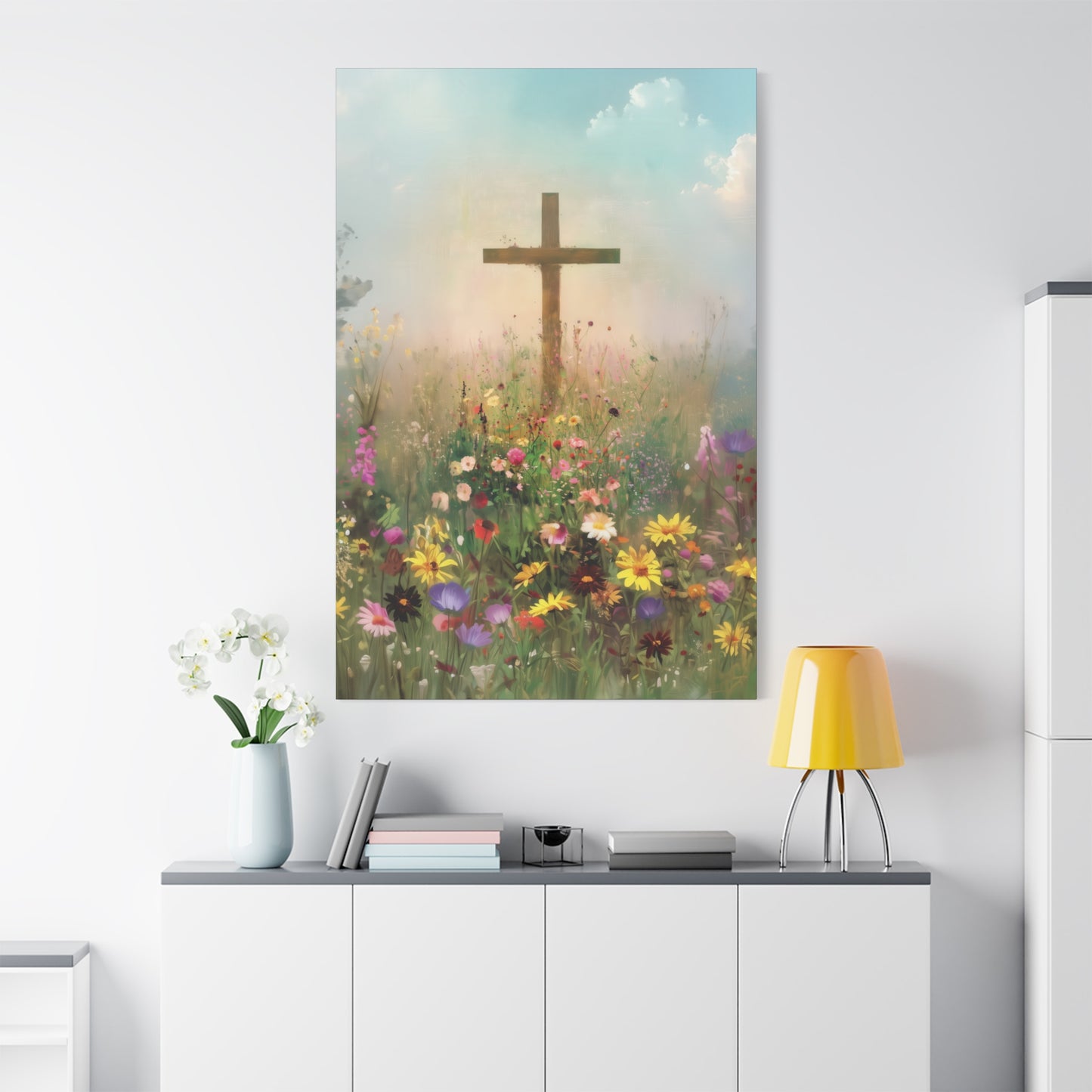 The Cross That Called the Earth to Life - Gallery Wrapped Canvas - Print - Religious Art for your Home - Catholic