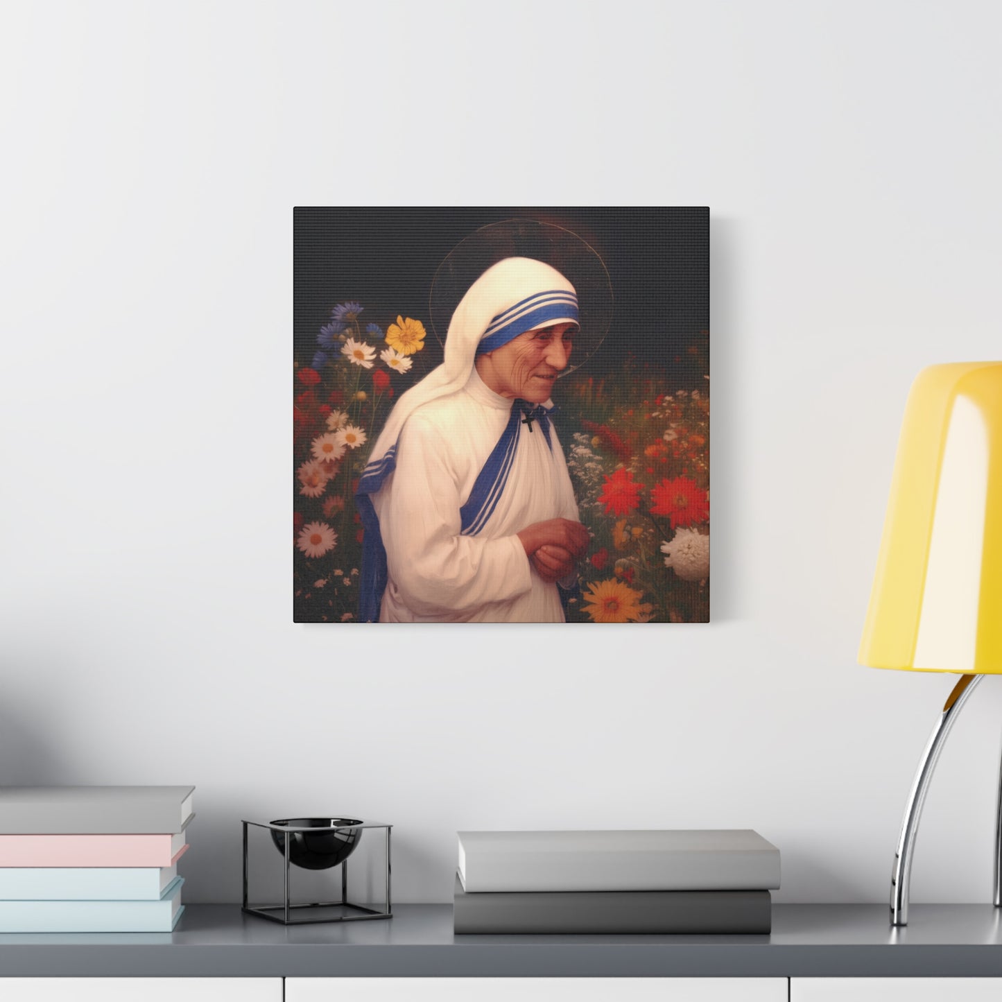 Saint Teresa of Calcutta -  Museum Wrapped Canvas - Sanctified Souls Print - Religious Art for your Home - Catholic Patron Saint Art