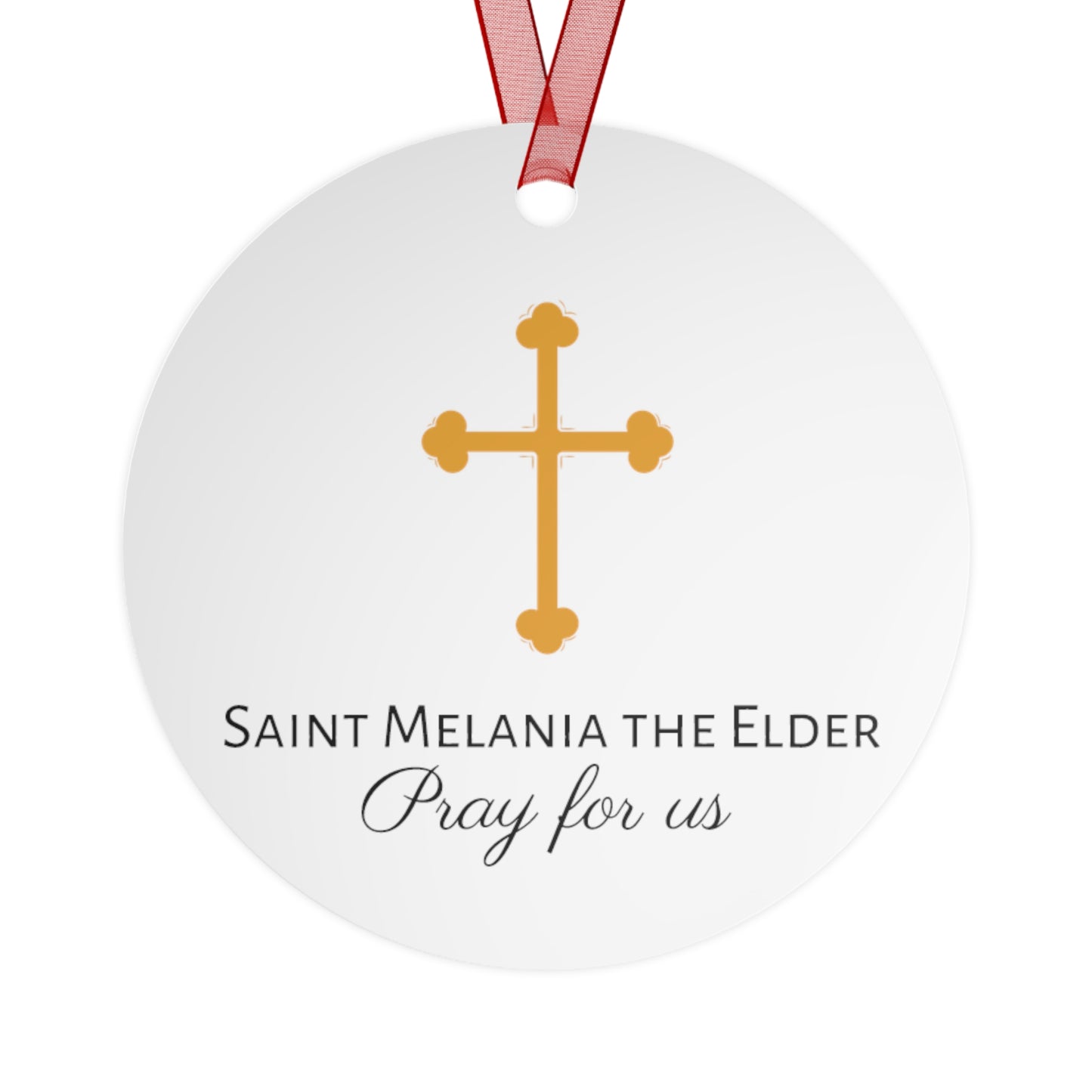 Saint Melania the Elder - Desert Mother - Metal Ornament - Religious Holiday Christmas Ornament and Keepsake