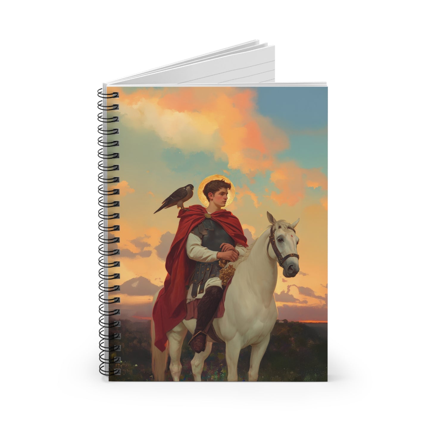 Saint Tryphon - Sanctified Souls Art - Religious Based Notebook - Spiral Notebook