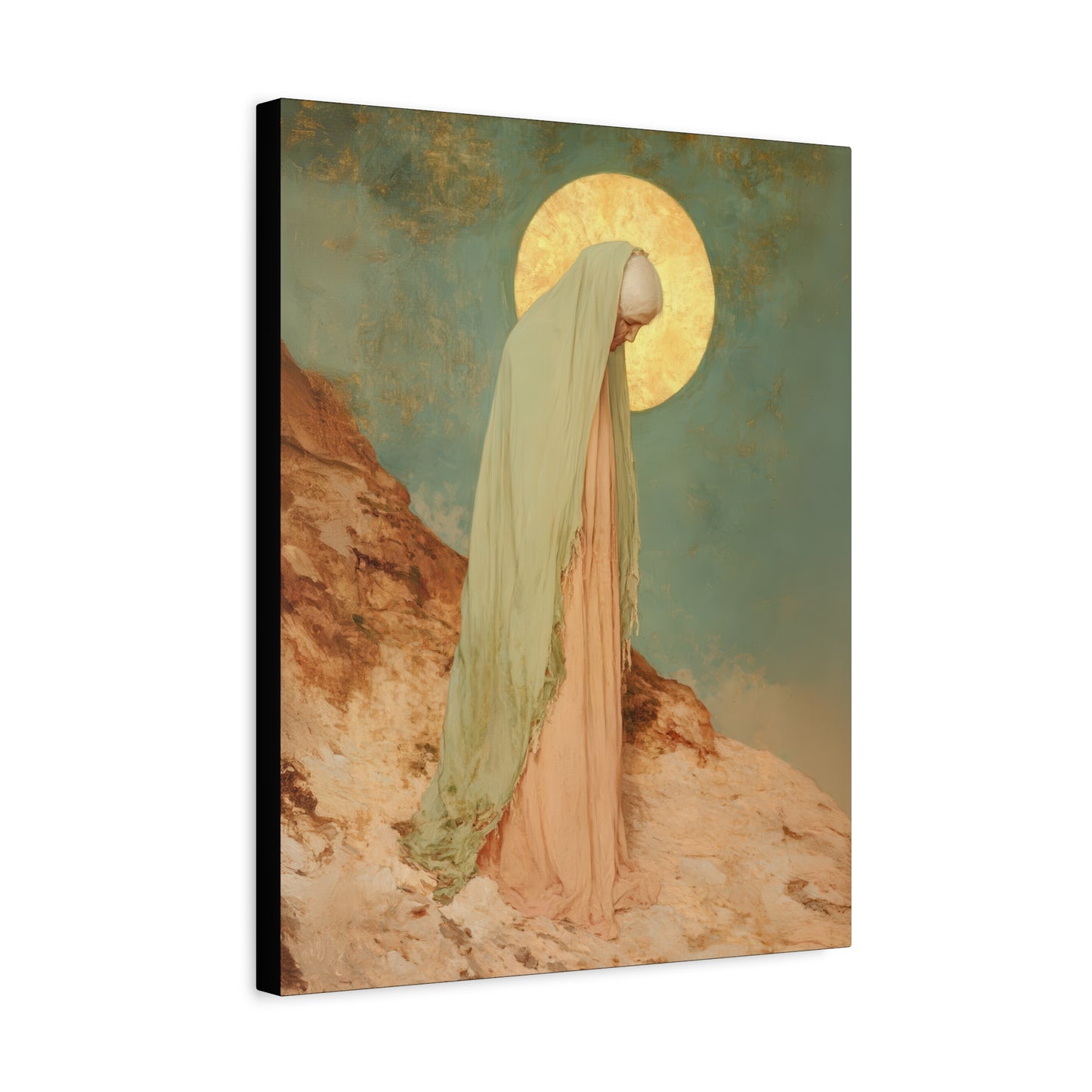 Saint Melania the Elder - Desert Mother - Gallery Wrapped Canvas - Print - Religious Art for your Home - Catholic Art Print