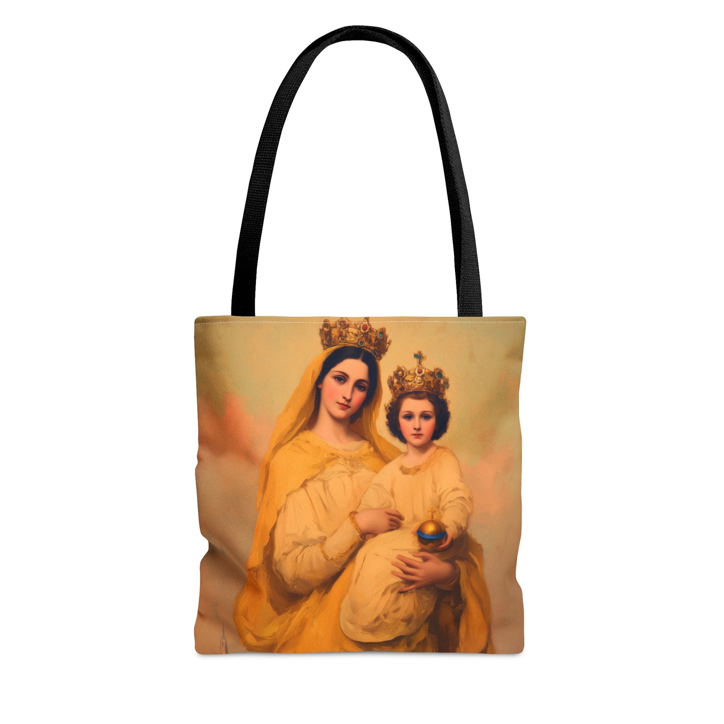 Our Lady of Prompt Succor - Tote Bag - Large Medium Small Faith Art Bag - Re usable Tote Purse - Double Sided