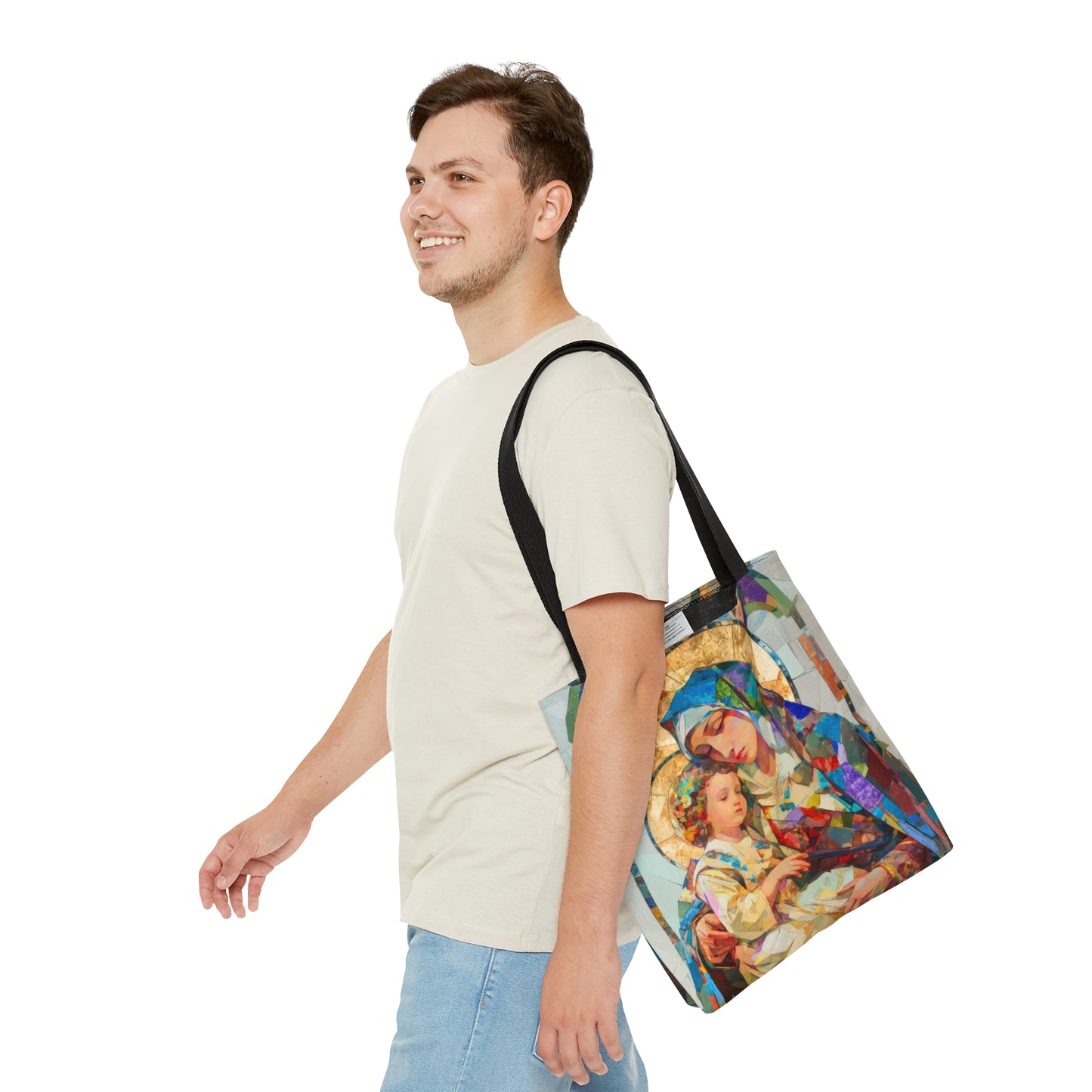 Virgin Mary - Light of All Saints Tote Bag - Large Medium Small Faith Art Bag - Catholic Faith Purse - Religious Carry All