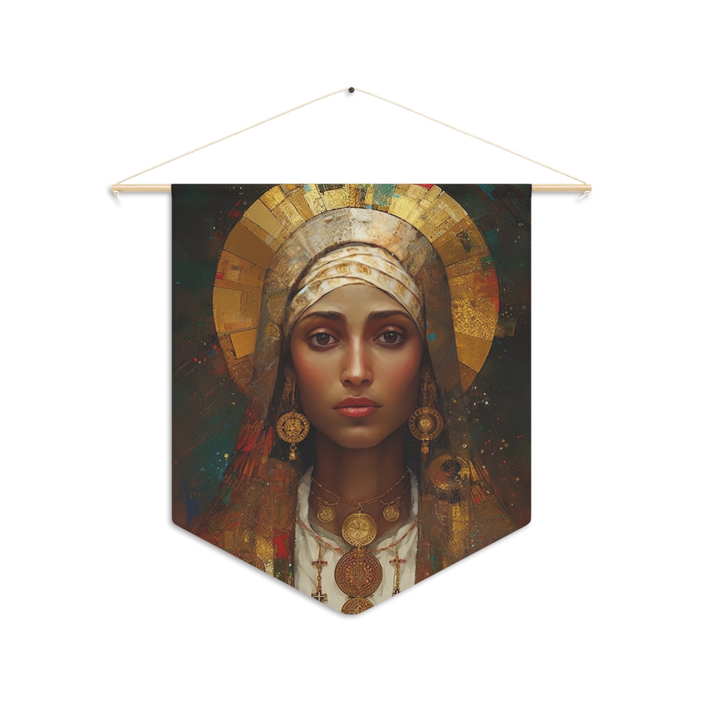 Saint Julia of Carthage Wall Banner / Wall Hanging - Prayer room art - Catholic Home Art - Large Saint Art - 18" x 21"