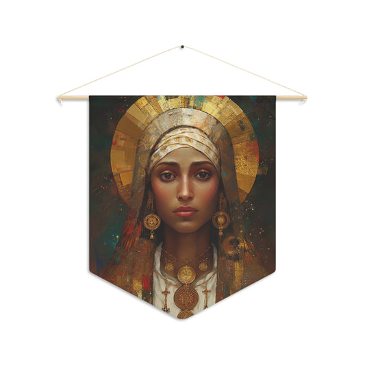 Saint Julia of Carthage Wall Banner / Wall Hanging - Prayer room art - Catholic Home Art - Large Saint Art - 18" x 21"