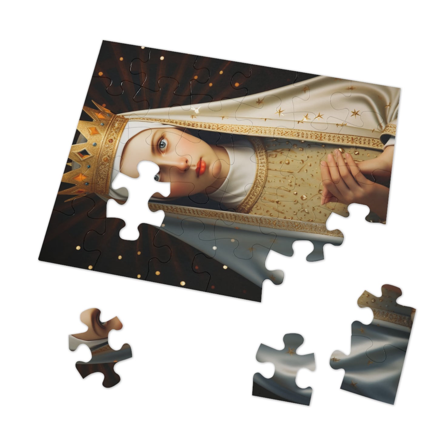 Saint Kinga of Poland - Puzzle and Keepsake Tin - Religious Jigsaw Puzzle (30, 110, 252, 500,1000-Piece) - Religious Puzzle