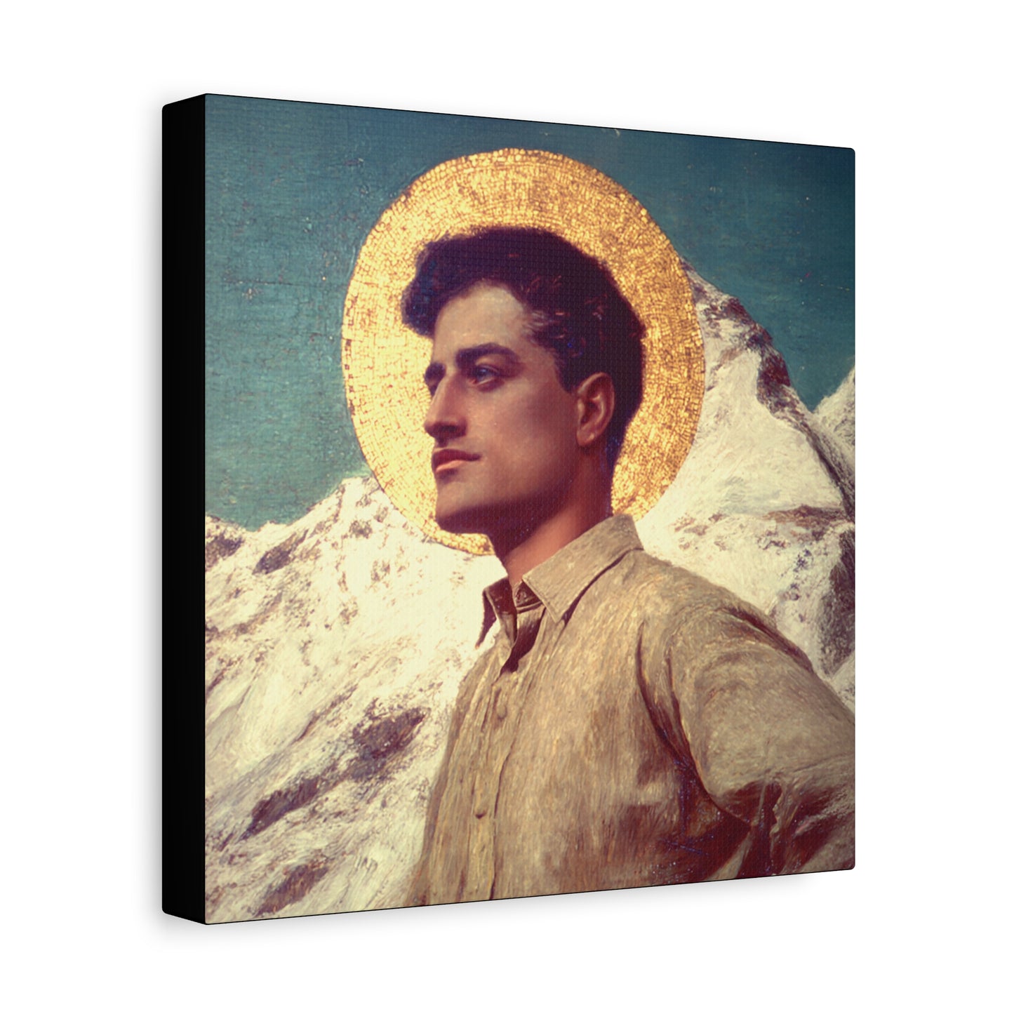 Saint Pier Giorgio Frassati -  Museum Wrapped Canvas - Sanctified Souls Print - Religious Art for your Home - Catholic Patron Saint Art