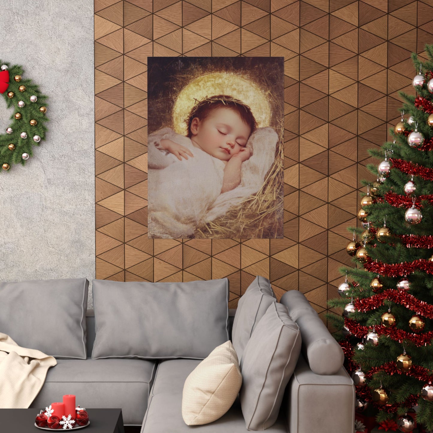 The Christ Child Born Into the Quiet of the World - Sanctified Souls Print - Multiple Sizes - Premium Matte Vertical Posters