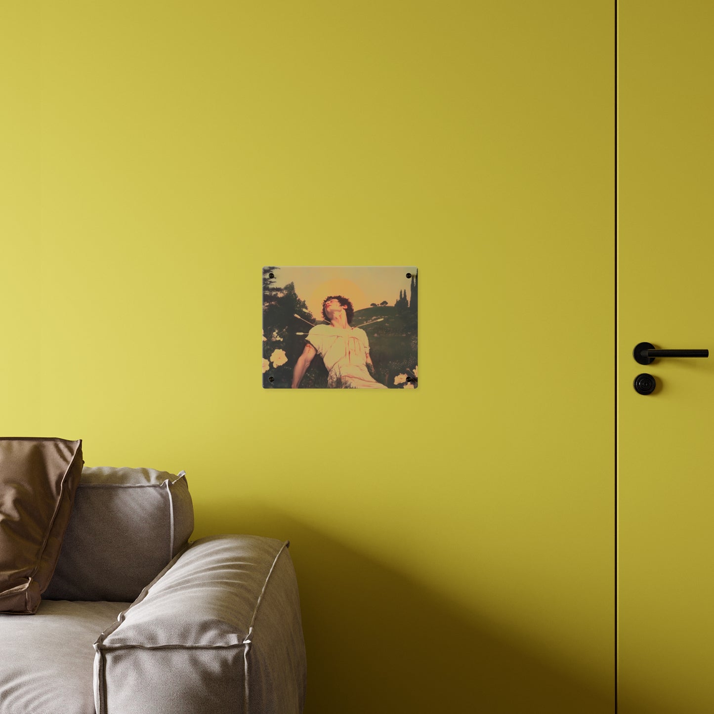 Saint Sebastian Wall Art Panel - Ready to Hang Acrylic Print - Catholic Saint Art - Patron Saint Print - No Frame needed