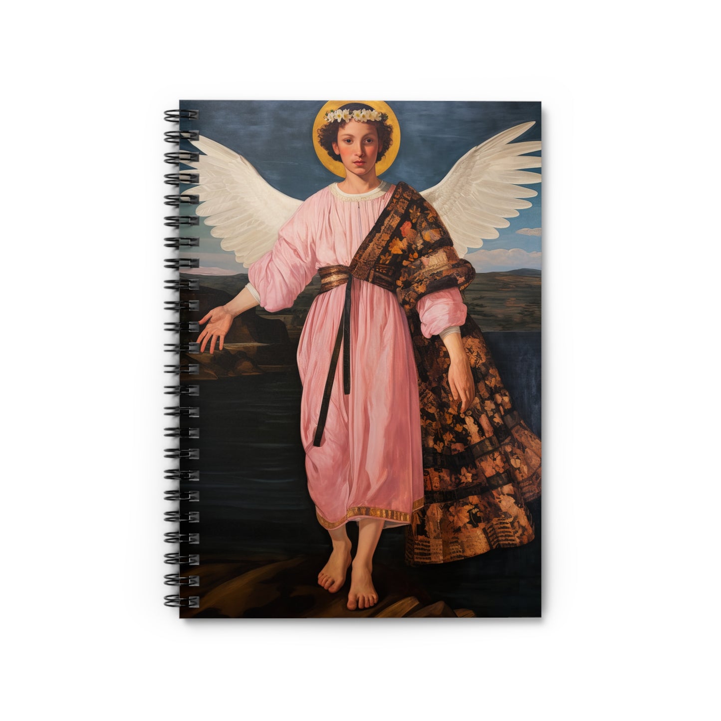 Saint Raphael the Archangel Journal - Sanctified Souls Art - Religious Based Notebook - Spiral Notebook - Ruled Line