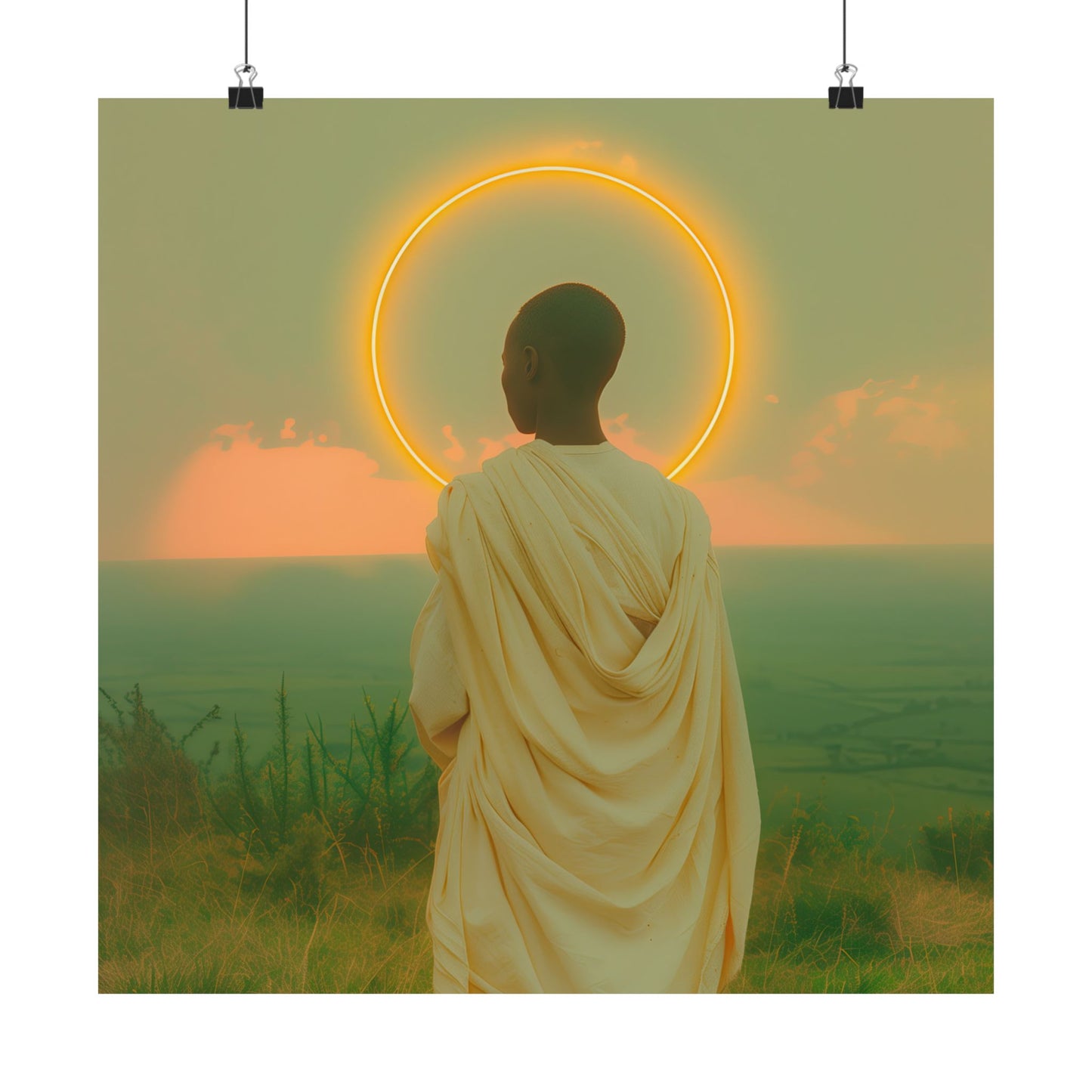 Saint Charles Lwanga- Sanctified Souls Print - Multiple Sizes - Premium Posters - Catholic Art - Christian Home Decor Artwork