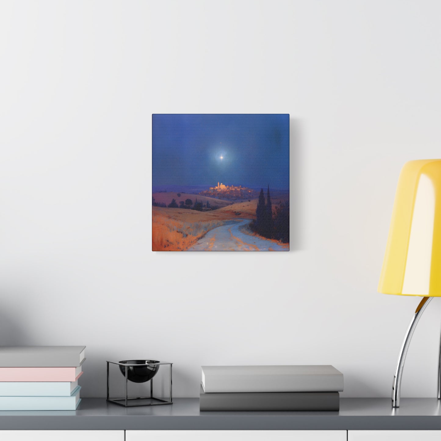 Bethlehem Wrapped in the Light of His Coming - Gallery Wrapped Canvas - Print - Religious Art for your Home - Catholic
