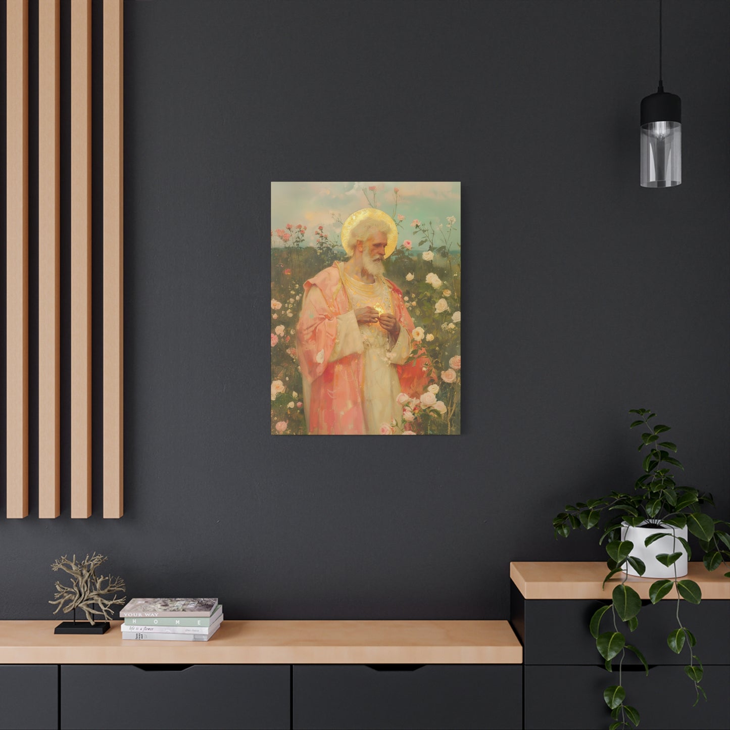 Saint Valentine - Multiple Sizes - Catholic Home art - Museum Wrapped Canvas - Sanctified Souls Print - Catholic Saint Art